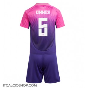 Germania Joshua Kimmich #6 Seconda Maglia Bambino Europei 2024 Manica Corta (+ Pantaloni corti)